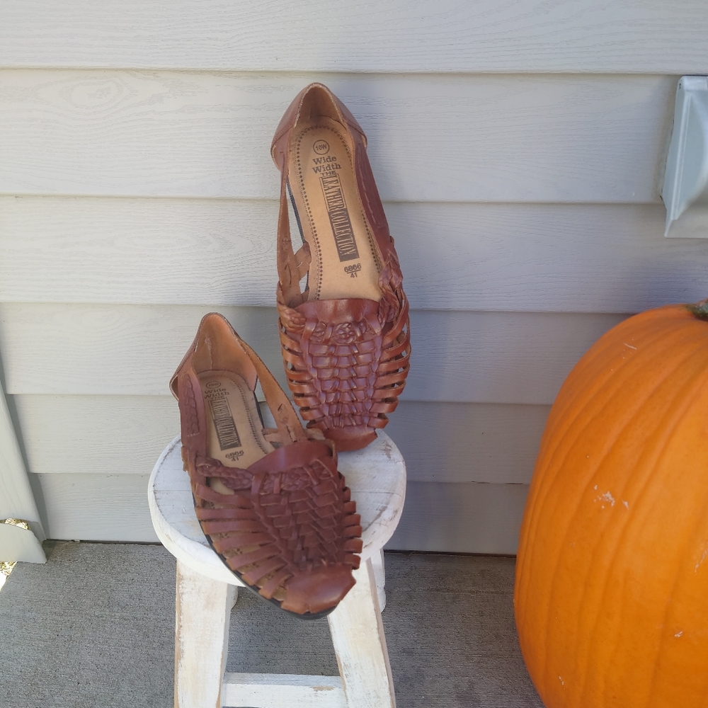 Vintage 1990's Brown Huaraches Leather Sandals